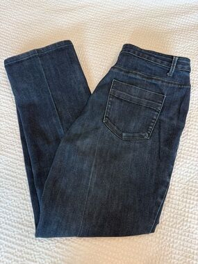 Coldwater Creek Straight-Leg Jeans in Dark Indigo